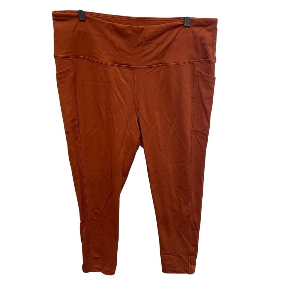 Mondetta performance luxury activewear leggings women’s XL pumpkin orange crop